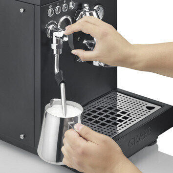 Graef Batessa Automatic Espresso Machine Pressure 6bar for Cappuccino with Grinder Green