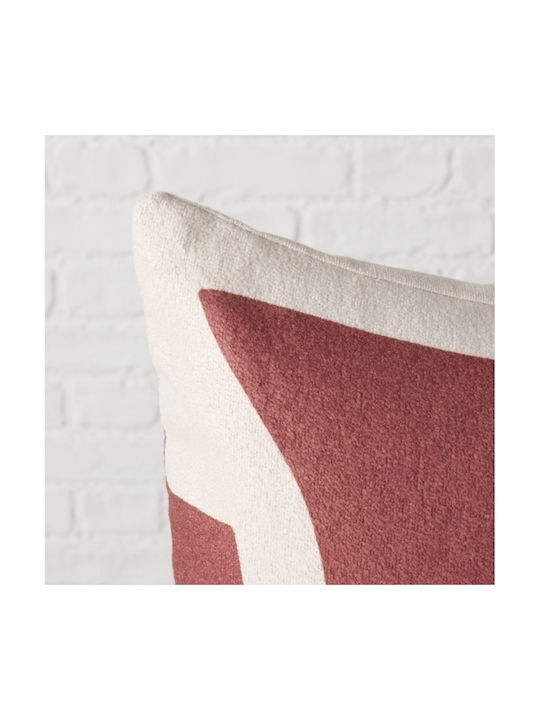 Boltze Perna de canapea Bakari Burgundy, White 30x50cm.