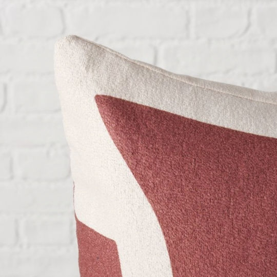 Boltze Perna de canapea Bakari Burgundy, White 30x50cm.