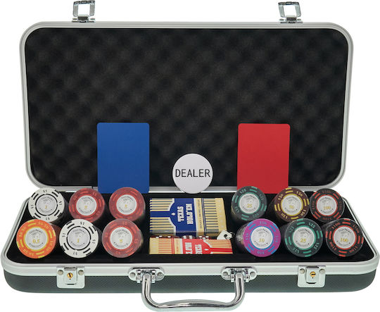 Pokeritems Set 300 Fise de Poker Numărate 14gr in Valiza