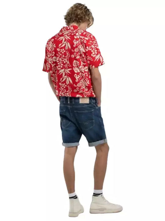 Replay Men's Shorts Jeans Dark Blue