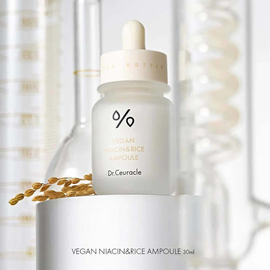 Dr. Ceuracle Serum Vegan Niacin & Rice Calmante și Hidratant pentru Față cu Niacinamidă și Colagen pentru Strălucire 30ml