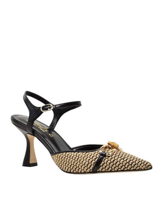 Leder Pumps Schwarz