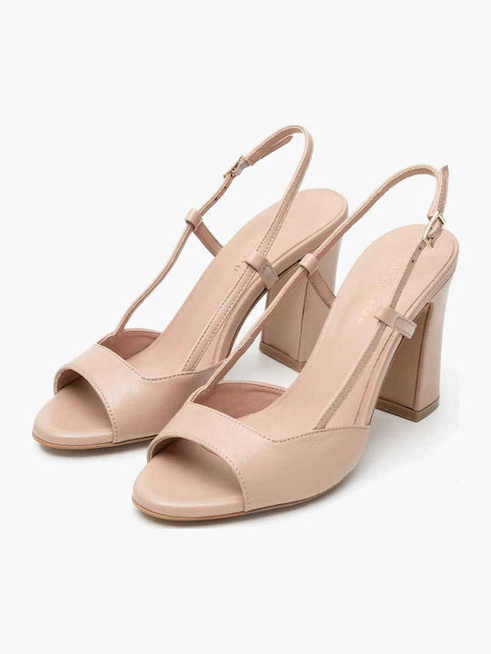 Leather Sandals Pink