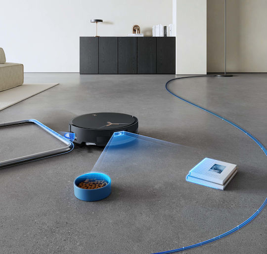 Ecovacs Deebot T50 Max Pro Omni Robot Vacuum Cleaner with Laser Mapping & Suction Power 18500Pa Black