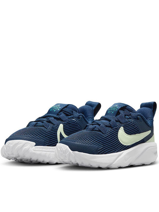 Stern Läufer Star Runner 4 Kinder Sportschuhe Laufen mit Schnürsenkeln Blau