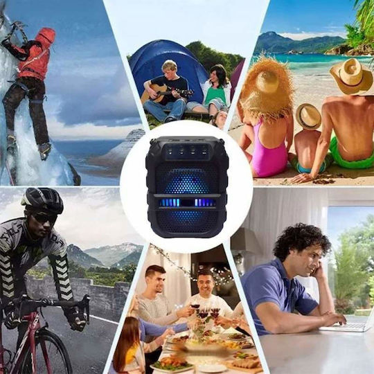 Ηχείο Bluetooth 5W με Ραδιόφωνο και Διάρκεια Μπαταρίας έως 2 ώρες Μαύρο