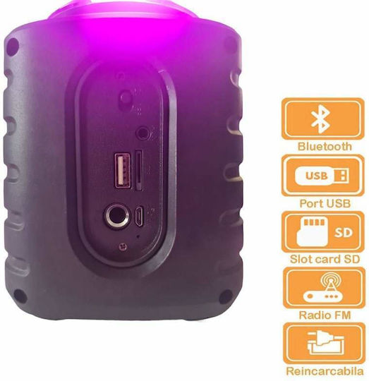 Ηχείο Bluetooth 10W με Ραδιόφωνο και Διάρκεια Μπαταρίας έως 1 ώρες Μαύρο