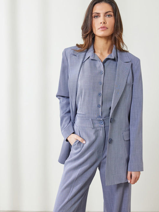 Enzzo Ruby Lang Damen Blazer Blue