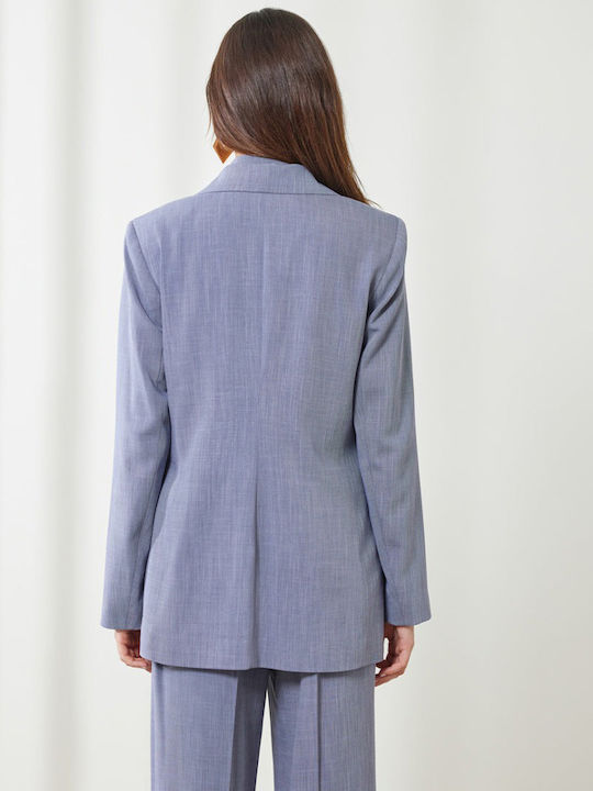Enzzo Ruby Lung Blazer pentru femei Sacou Blue
