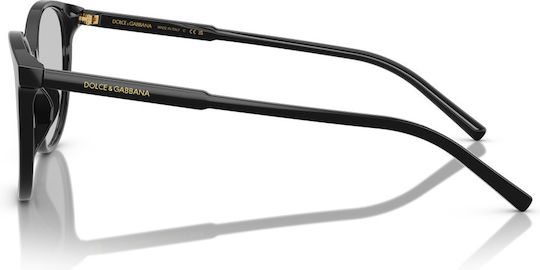 Dolce Gabbana Dg3425 501 Women's Eyeglass Frames Plastic Black 52 Mm