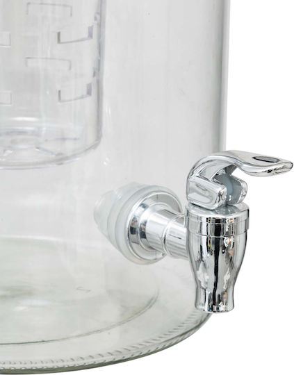 Dozator din sticlă cu robinet și filtru 5L S-d Fuzy Drink 203418 Φ17.5x31 Sticlă