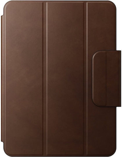 Nomad Folio Flip Cover Δερμάτινη Καφέ (iPad Pro 11)