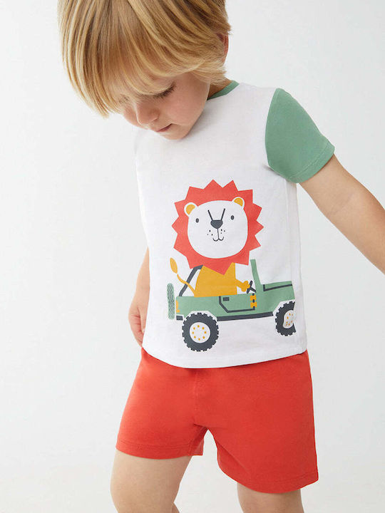 Kids' Set with Shorts Summer 2pcs Verde Oliva