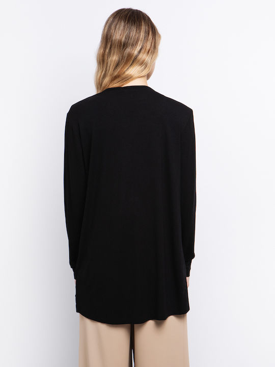 Long Women's Cardigan Black