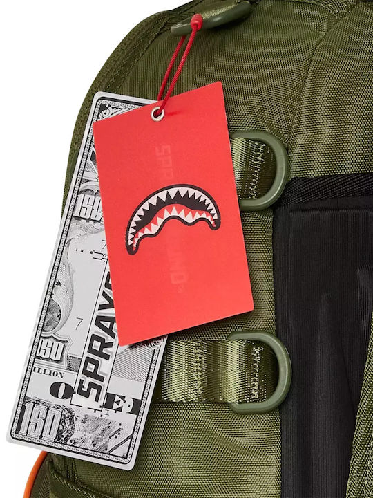 Sprayground Spec Ops Global Hawk Σχολική Τσάντα Πλάτης Γυμνασίου - Λυκείου Χακί