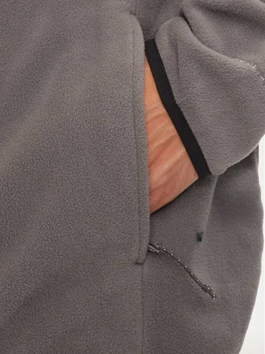 Basin Butte Full Men's Fleece Cardigan Gray