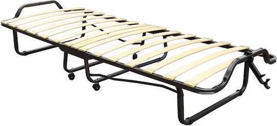 Pat Pliant Cu Saltea 10cm Simplu Alb 200x80x10cm
