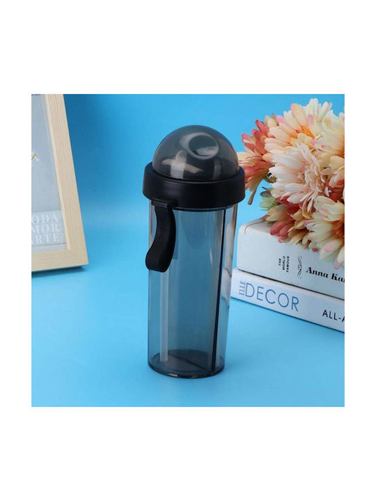 Παγούρι Πλαστικό 600ml Μαύρο