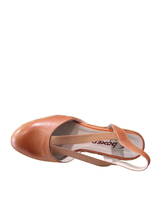 Damenplattformen im Espadrilles-Stil Tabac Braun