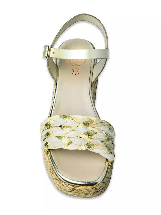 Damenplattformen im Espadrilles-Stil Braun