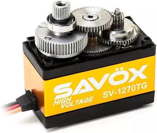 Savox Серво мотори Високоволтов монструозен въртящ момент титанова предавка цифров