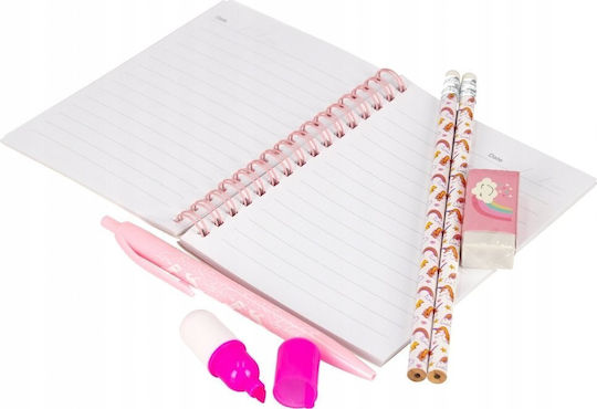 Zmart Imports Kids Stationery Set with Pencil, Sharpener, Eraser, Notepad and Pen 6pcs