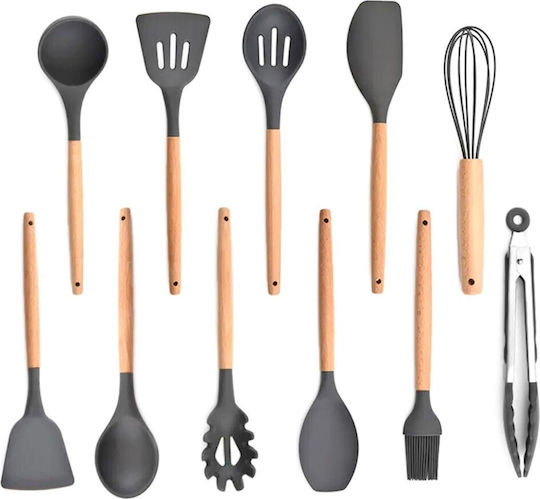 ATL Inox Cooking Utensil Set Gray 12pcs
