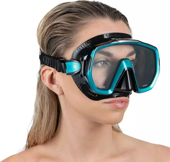 Tusa Freedom Elite Tauchmaske Türkis Schwarz