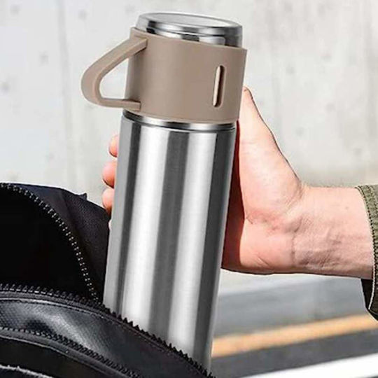 Μπουκάλι Θερμός Ανοξείδωτο 500ml Set Stainless Steel Interior