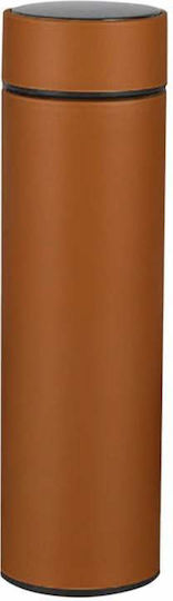 Μπουκάλι Θερμός Ανοξείδωτο 500ml Brown