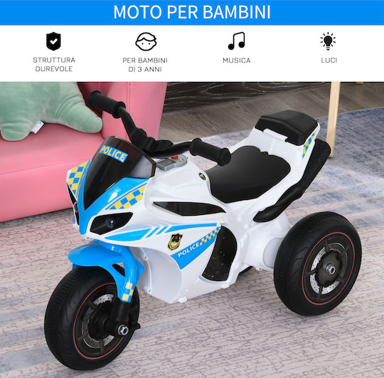Kids Motorbike Inspired Electric White