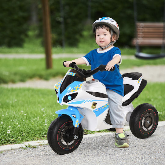 Kids Motorbike Inspired Electric White