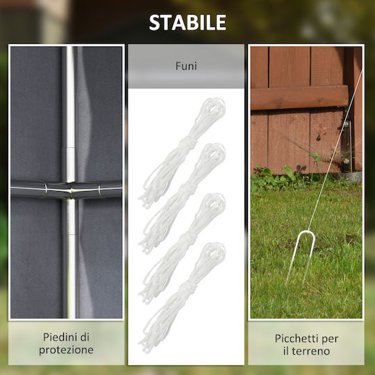 Metallische Gartenhaus Galvanisiert M2xP1.12xH1.96m
