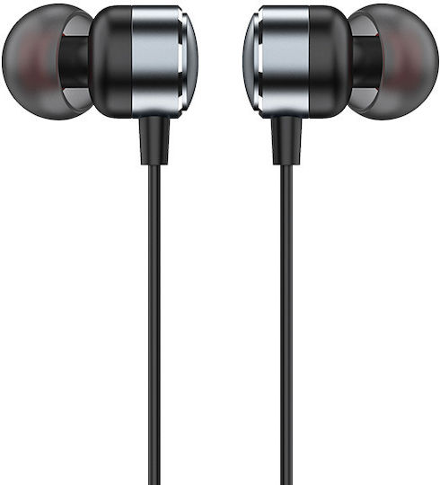 Recci REP-L37 In-ear Handsfree Ακουστικά με Βύσμα 3.5mm Ασημί