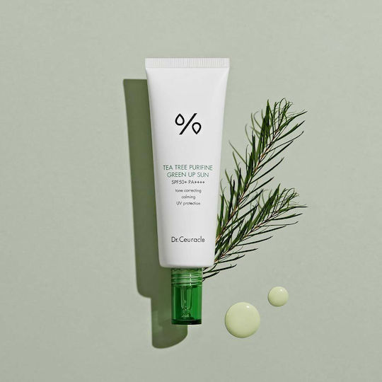 Dr. Ceuracle Tea Tree Purifine Green Up Cremă Cu Protecție Solară Pentru Față SPF50 50ml