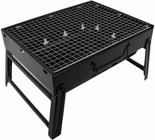 Factory Ανοξείδωτη Φορητή Ψησταριά Κάρβουνου 35x27εκ.
