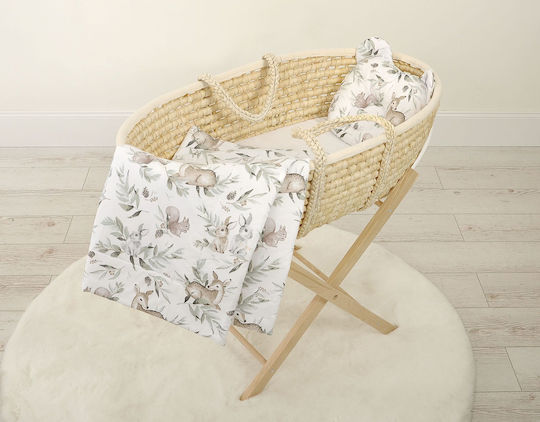 Set 2 Piese Pernă Umplută în Formă de Urs Confortabil Pădurea Olive