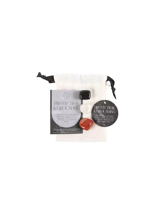 Set Κρυστάλλων Protection & Grounding Healing Crystal Πουγκί Αποθήκευσης
