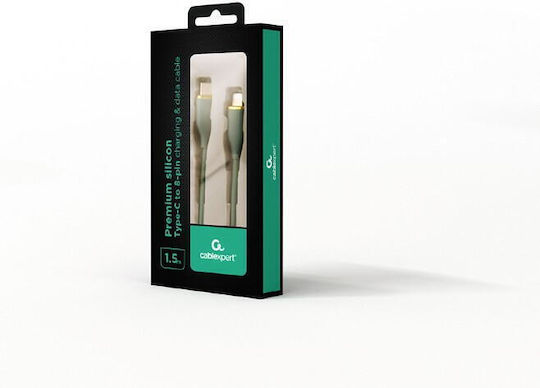 Gembird USB-A to Lightning Cable 20W Green 1.5m