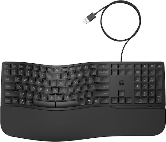 HP 480 Само клавиатура Английски US Черен