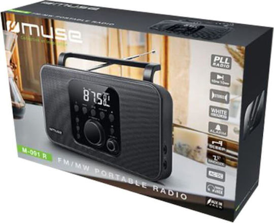 Muse M-091R Tabletop Radio Black