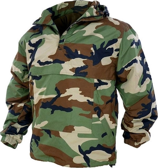 Mil-Tec Military Jacket Forest Camouflage Soft Shell Windproof Jacket