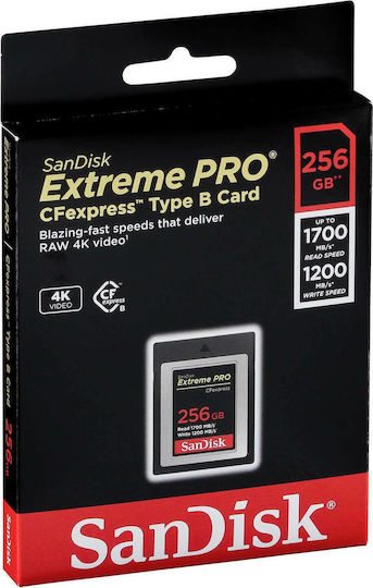 Sandisk Extreme Pro CFexpress 256GB Class 10 UHS-II 1700MB/s