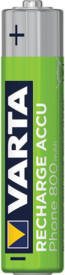 Varta Rechargeable Accu Επαναφορτιζόμενες Μπαταρίες AAA Ni-MH 800mAh 1.2V 2τμχ