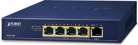 Planet Poe Lan Extender 1x Poe-in 1x Poe-out 65w 802.3bt Gigabit
