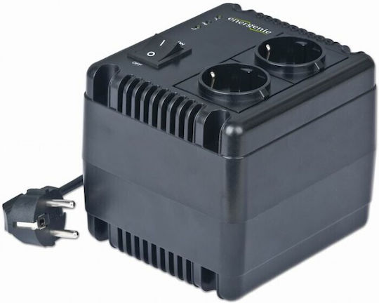 Gembird EG-AVR-1001 Compact Voltage Regulator Relay 1000VA with 2 Sockets Current