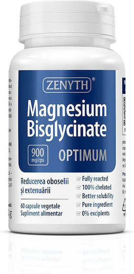 Zenyth Magnesium Bisglycinate 900mg 60 caps Energy