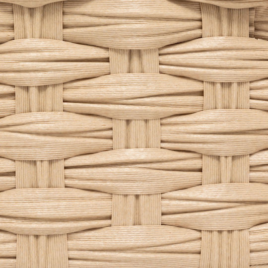 5Five Storage Basket Plastic Beige 3pcs