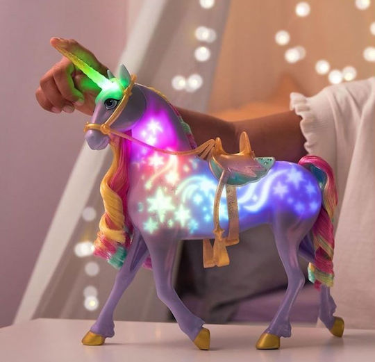 Spin Master Unicorn Academy Wildstar cu Luminițe Curcubeu 28cm.